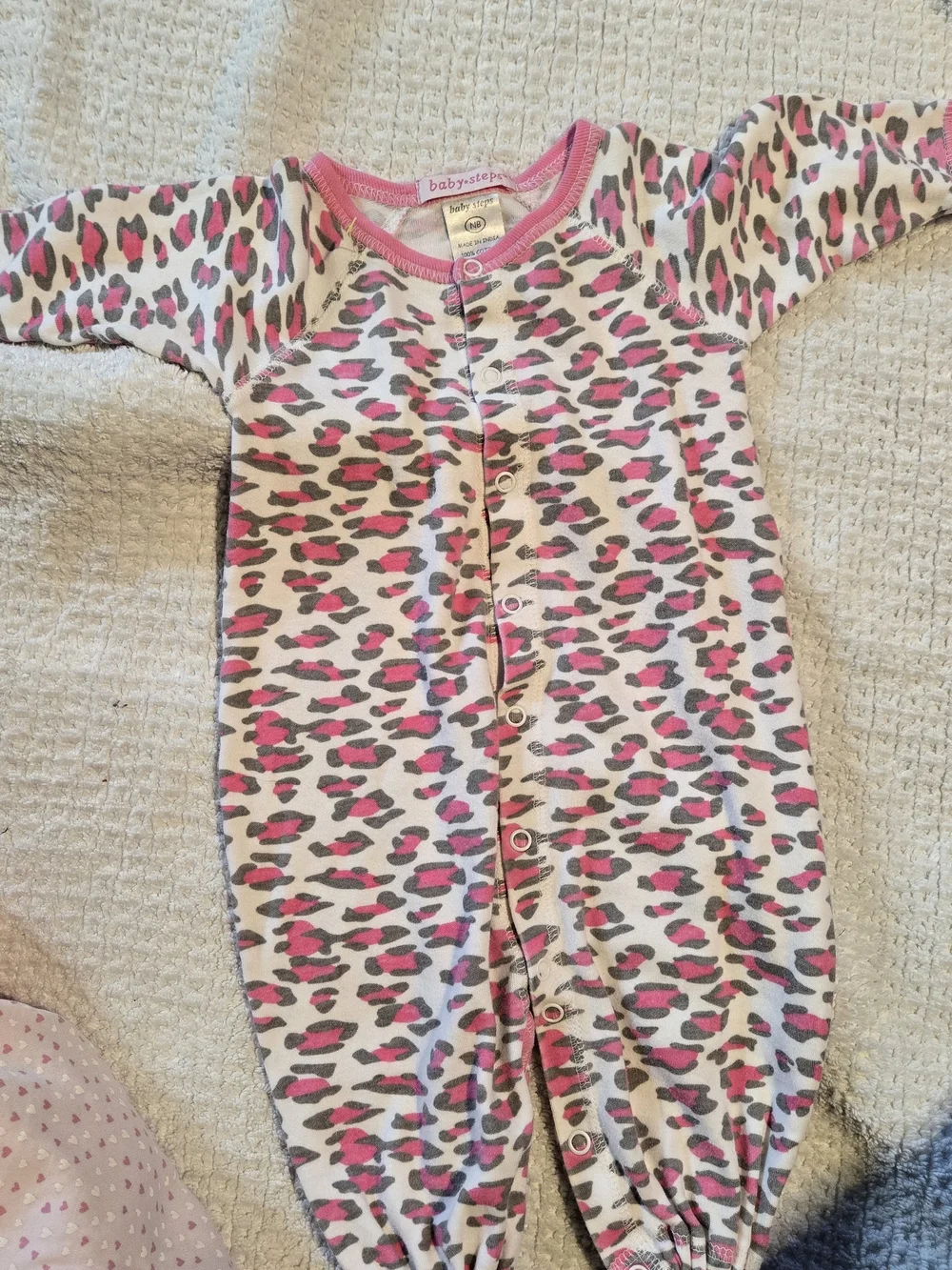 Assorted Baby Girls Sleepwear Set - Pink, Green, Cream 0-3mo